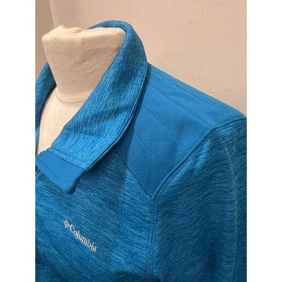 Columbia Blue Omni-Wick 1/2 Zip Pull Over Jacket Running Top Women's size Medium - Picture 4 of 8